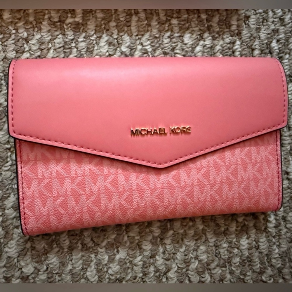 Michael Kors Coral Pink Wallet